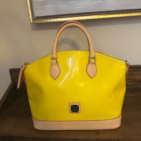 Dooney & Bourke Yellow Darcy Satchel Bag - Picture 1 of 14